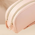 thumbnail image 2 of Creative For Women Fashion Solid Color Lager Capacity Pu Leather Candy Color Women Cosmetic Bag Travel Toiletry Bag Makeup Case Storage Bag GREY, 2 of 8