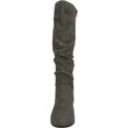 thumbnail image 4 of Women's Cliffs by White Mountain Francie Knee High Boot Charcoal Sueded Smooth 6 W, 4 of 6