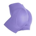 thumbnail image 4 of BODOAO Seamless High Waisted Tummy Control Yoga Workout Gym Bike Shorts for Women Yoga Shorts Workout Butt Lifting Shorts High Waisted Gym Yoga Booty Shorts Purple Xl, 4 of 5