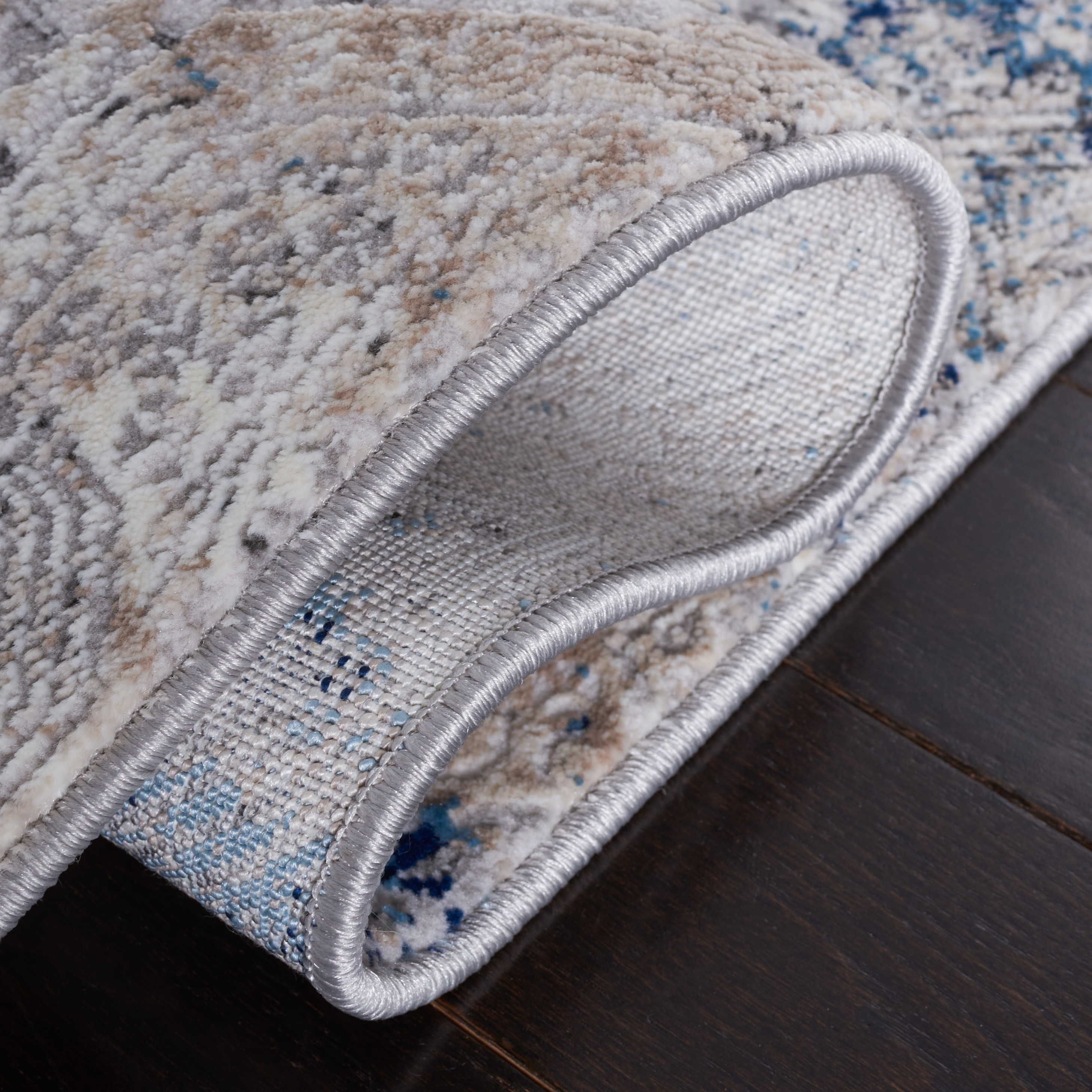 Safavieh Vogue Wendell Abstract Area Rug, Beige/Blue, 6'7" x 6'7" Round