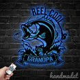 thumbnail image 2 of Handmadetneonsign Custom Bass Fishing Metal Wall Art LED Light, Father Day Fishing Metal Led Sign, 2 of 5