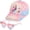 Pink, variant on Unicorn Baseball Cap Sunglasses Set for Girls, Adjustable Trucker Cap Heart Sunglasses Sun Hat for  Ages 3-8