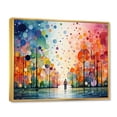 thumbnail image 2 of Designart "Bicycle Geometric Pedals Painting I" Transportation Floater Framed Wall Art Print, 2 of 7