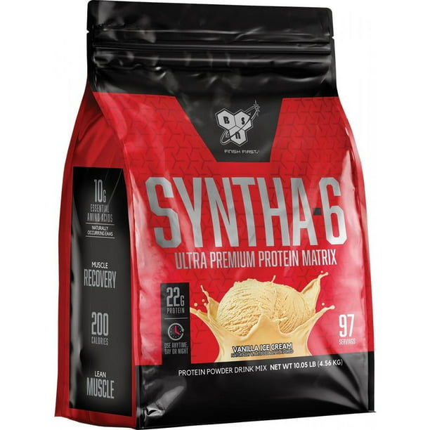Bsn Syntha 6 Protein Powder Vanilla Ice Cream 22g Protein 10 Lb Walmart Com Walmart Com