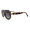 thumbnail image 6 of Gentlemans Geometric Flat Top Racer Thick Plastic Hipster Fashion Sunglasses Tortoise - Smoke, 6 of 8