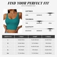 thumbnail image 5 of Sikiie Teal Print Strappy Sports Bra for Women Padded Push Up Sports Bra Athletic Running Sports Bra Workout Bra Yoga Bra, 5 of 5