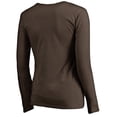 thumbnail image 2 of Women's Brown Lehigh Mountain Hawks Team Strong Long Sleeve Slim Fit T-Shirt, 2 of 2