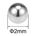 thumbnail image 2 of Uxcell Billes de Roulement Métriques en Acier Inoxydable 304 Grade G100 Précision 2 mm /0,08 Pouces, 2 of 3