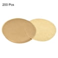 thumbnail image 3 of Unique Bargains 200pcs Parchment Paper Rounds, 8 inch Non Stick Baking Paper Liners for Baking Grilling Air Fryer Steaming, Brown, 3 of 4