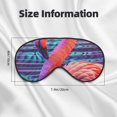 thumbnail image 5 of Fuzoiu Digital Flamingo Vibrant Art Print Sleep Masks,Eye Masks with Adjustable Strap for Sleeping,Night Eye Shade for Women Men,Eye Cover for Full Night's Sleep, Travel and Nap, 5 of 7