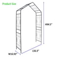 thumbnail image 5 of Yoneston 94.5"H Metal Garden Arch, Metal Garden Arbor for Climbing Plants, Bridal Party Wedding Decoration Outdoor Lawn Backyard, Black, 5 of 7