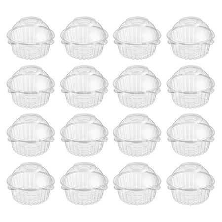 

50pcs Portable Cake Carrier Practical Cupcake Holder Fresh Keeping Cake Container