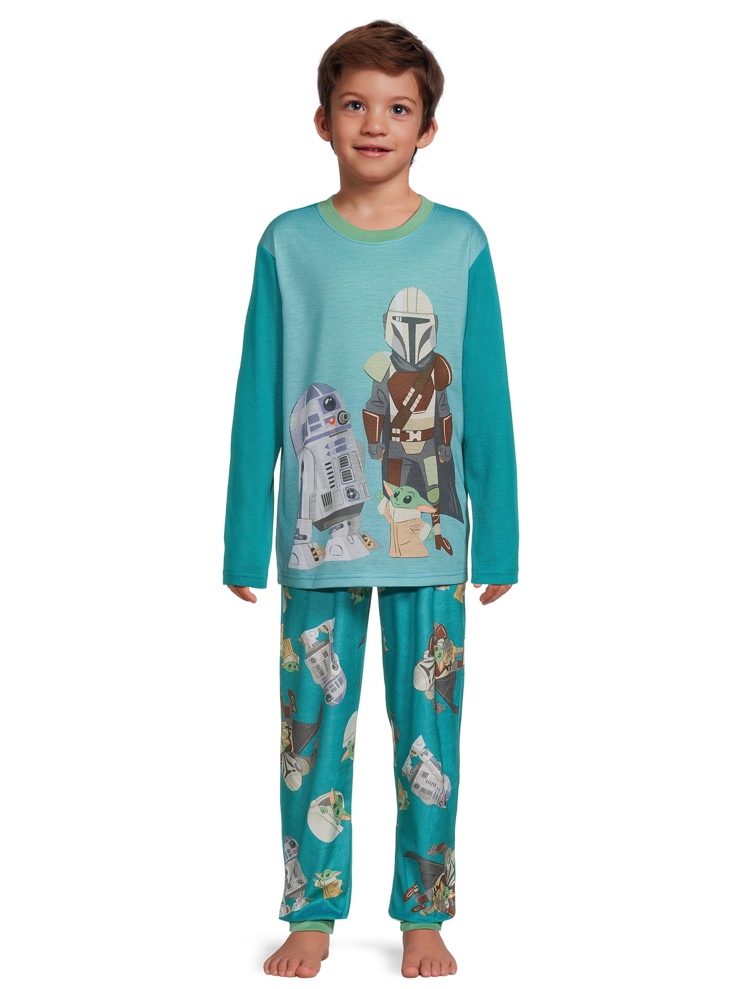 Star Wars R2 D2 Baby Yoda Pajama Set 2 Piece Sizes 4 12