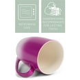 thumbnail image 4 of Elanze Designs 12 Ounce Vibrant Two Toned Ombre Ceramic Tea Coffee Cup Mug Magenta White Sly Forest Fox, 4 of 4