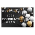 thumbnail image 2 of Grad Gifts! Boovnll Graduation Banner, 43x71" Large Gold Glitter Graduation Party Banner Congrats Grad Banner for Home, School, Congratulation Graduations Party Supplies, Graduation Decorations 2025, 2 of 6