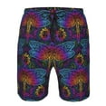 thumbnail image 4 of Naloa Indian Mandalas Dragonfly Men's Beach Shorts, Surfing shorts, Swim trunks, Quick Dry Swim Trunks for Surfing Beach Fun - Small, 4 of 9