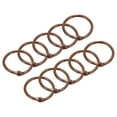 thumbnail image 1 of Unique Bargains Loose-Leaf Binder Rings, 45mm/ 1.8' Metal Book Ring Key Holder, Coffee, 10Pack, 1 of 6