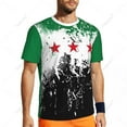thumbnail image 4 of Exclusive design Syria Flag 1932-1963 3D Printed Men For Running Bike Soccer Tennis Fitness Sports tshirt Mesh Short T-shirt, 4 of 9