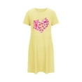 thumbnail image 5 of Jamicy Sleepwear Dresses Polyester Soft Fashion Short Nightdress Chest Printed Round Neck Short Sleeve Short Nightdress for Women, 5 of 7