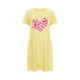 thumbnail image 5 of Camisón corto de talla grande para mujer, camisón de manga corta con estampado de pecho a la moda, camisón para mujer, 5 of 7