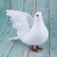 thumbnail image 4 of 2x Palomas de Espuma Artificial Falsas Pájaros Decoración de Boda Palomas Vodoras Sunnimix Pájaros artesanales con plumas, 4 of 8