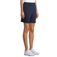 thumbnail image 4 of Athletic Works Women's Athleisure 7" Fleece Shorts with Pockets, 4 of 6
