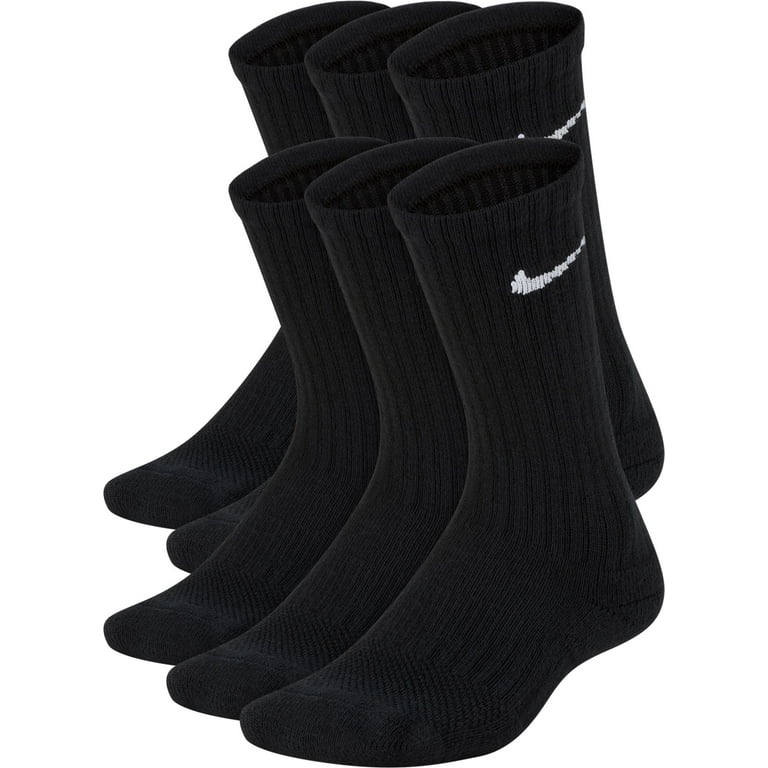 verklaren Bestuiver schaamte Nike Kids' Performance Cushioned Crew Training Socks 6 Pack - Walmart.com