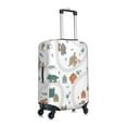 thumbnail image 3 of Bixox Washable Dino on a Skateboard Surf Printed Luggage Cover, Fashion Suitcase Protector Fits for Large luggage, 3 of 8