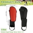 thumbnail image 2 of Soccer Shin Guards, Soccer Shin Pads EVA Cushion with Ankle Protection Youth Adults S Size Red, 2 of 7