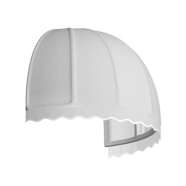 Awntech RB3-US-W 3,38 Ft. Fenêtre Bostonienne & Store d'Entrée & 44; Blanc Cassé - 31 x 24 Po.