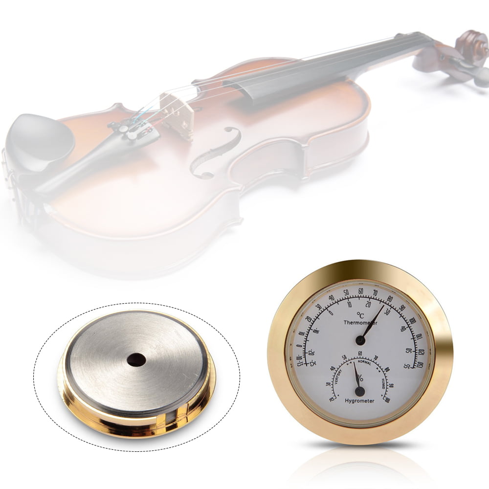 Hygrothermograph Violin Accessaries Round Thermometer Hygrometer Humidity J5V6 