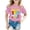 Pink, variant on Toddler Girls' Short Sleeve Graphic T-Shirts for Back To School Casual Top with Cute Print Round Neck Shirt Size 2-3T , Red