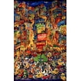 thumbnail image 2 of Bell, Bill 22x32 Black Ornate Wood Framed with Double Matting Museum Art Print Titled - Times Square, 2 of 4