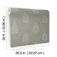 thumbnail image 6 of Chesapeake Frond Charcoal Leaf Wallpaper, 6 of 7