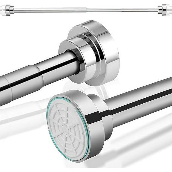 Tubo para Cortina Bluelander Ajustable y Retráctil, Acero Inoxidable, para Balcones, Armarios y Baños