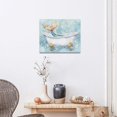 thumbnail image 3 of AEFER Bathroom Mermaid Wall Art Mermaid Tail Wall Decor Blue Bathtub Pictures Canvas Print Painting Artwork for Bathroom Toilet Restroom Home Decoration Frame: 11x14in, 3 of 6
