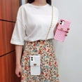 thumbnail image 4 of Compatible with iPhone 15 Wallet Case with Neck Strap Lanyard Credit Card Holder Purse Handbag Girls Silicone Rubber Soft Fashion Unique Protection Shockproof Cover for Women Girls White, 4 of 16