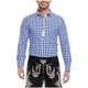 thumbnail image 1 of Blusa y camisa de manga larga con cuello vuelto para hombre, blusa informal de moda con botones y retazos, blusa de manga larga con cuello vuelto, blusa de poliéster para hombre, 1 of 5