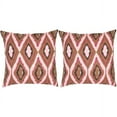thumbnail image 2 of SAFAVIEH Sophie Geometric Pillow, 18" x 18", Pink, Set of 2, 2 of 4
