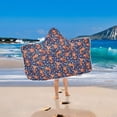 thumbnail image 2 of Yayeee Kids Hooded Towel with Hand Pockets Beach Soft Absorbent Bath Wrap 50 x 23.5 inch, Red Panda Pattern, 2 of 5