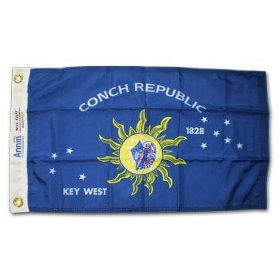 Conch Republic (Key West) - 12"X18" Nylon Flag