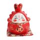 thumbnail image 2 of Estatuilla de conejo chino perfecl gran capacidad adorno coleccionable para Año Nuevo decoración de mesa regalo decoración de tablero cumpleaños Rojo, 2 of 8