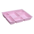 thumbnail image 5 of Kuntesetty Felt Drawer Organizer Tray 6 Compartments Containers for Shelf Tabletop Desk Pink, 5 of 9