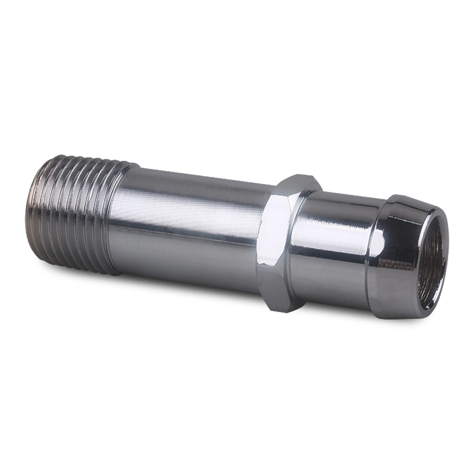 Nishiyuenyi 2pcs Chromed Heater Hose Fittings 3/4" Water Pump 5/8" Intake Connector Advanced