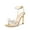 GOLD-PAT, variant on Women's Double Bowknots Crystal Sandals Clear Slingback Heels Square Toe Shoes for Party Wedding Brielle