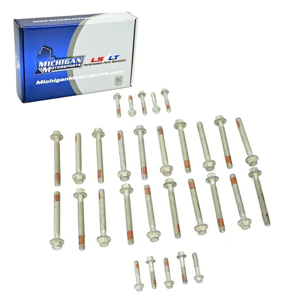 Michigan Motorsports LS 2004-2013 LS Head Bolt Kit LS2 LS3 LS7 LQ4 LQ9 LY6 LC9 L99 LM7 4.8 5.3 6.0 6.2 7.0