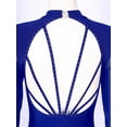 thumbnail image 6 of TiaoBug Womens One Piece Unitard Full Body Leotard Gymnastics Unitard Figure Skating Jumpsuit Bodysuit Catsuit Royal Blue M, 6 of 7