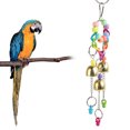 thumbnail image 1 of Bird Bells Toy, Colorful Bird Swing Toys Relieve Anxiety Hanging Bird Bells Toy Bird Bells Toy Safe With Sweet Sound For Parrots Pet  Parakeet Cockatiel, 1 of 8