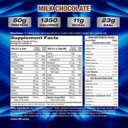 MHP Up Your Mass L 1350 Mass Gainer – 50g Protein, 1350 Calories, 11g BCAAs – Milk Chocolate, 6 lb, 8 Servings