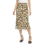 Karen Kane Watercolor Floral Print Midi Skirt Small NO TAGS B4HP $139